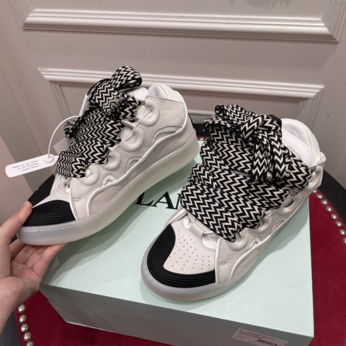 lanv1n leather curb sneakers